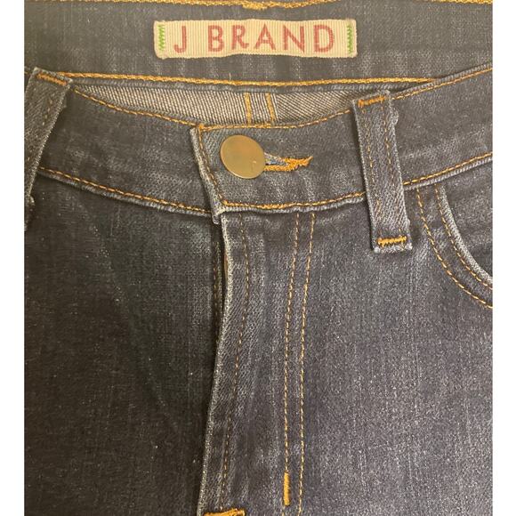 J Brand Premium Denim Jeans Straight Leg Dark Ink Wash ~ Sz 27 w 32 Inseam - Picture 2 of 6